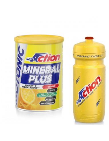 Mineral Plus Isotonic Limone 450 g + Borraccia