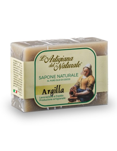 L'Artigiana del Naturale Saponetta Argilla 100 g