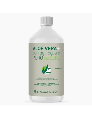 Aloe Vera con Gel Fogliare Puro da Bere 1000 ml