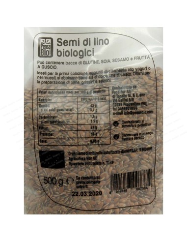 Pensa BIO Semi di Lino Biologici 500 g
