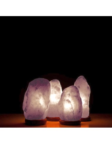 Lampada di Sale dell'Himalaya Bianco