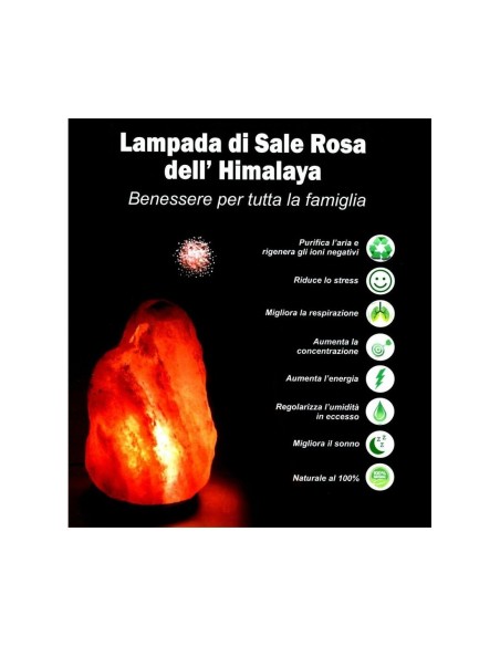 Lampada di Sale dell'Himalaya Bianco