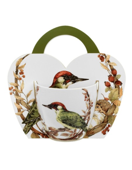 Tazza DUO in Porcellana con Uccelli