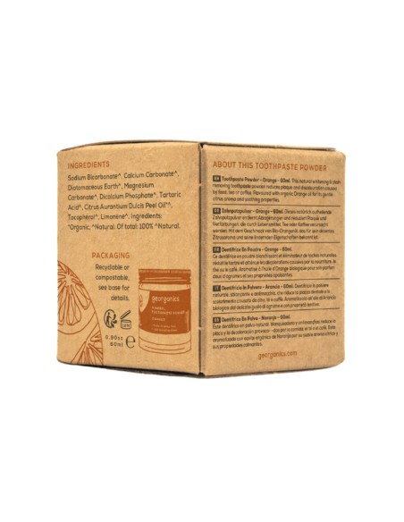 Dentifricio Minerale in Polvere - Arancia 60 ml