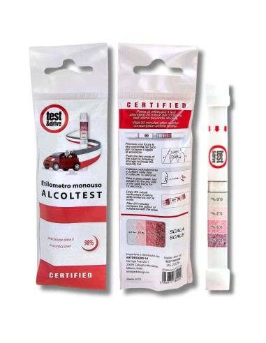 Alcoholtest Monouso Certificato