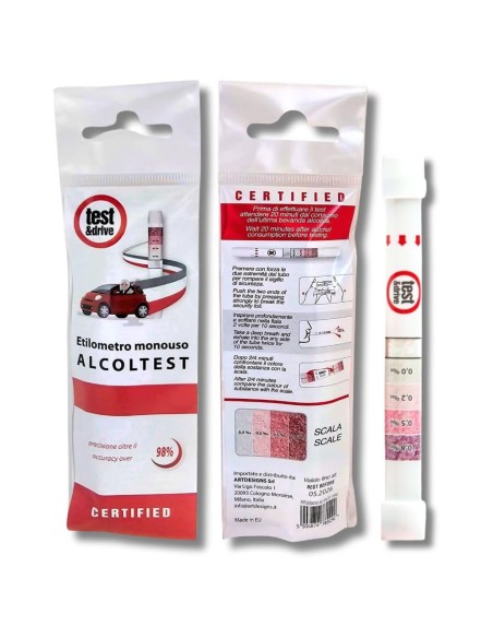 Alcoholtest Monouso Certificato