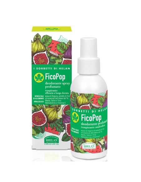 FicoPop Deodorante Profumato Traspirante Spray 100 ml