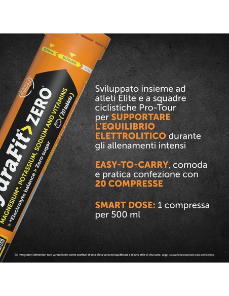 Sali Minerali HydraFit ZERO Arancia Rossa 20 Compresse