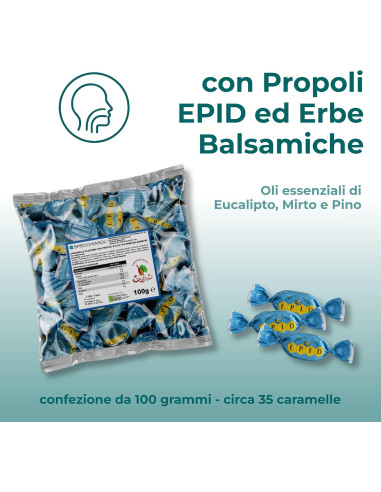 Caramelle con Propoli EPID e erbe balsamiche
